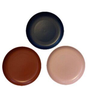 Casafina Pacifica Modern Classic Stoneware Bread Plate 3 Tapas Mixed Colors